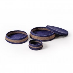 Set de 3 paniers pots"Lazuli"